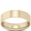 Yellow Gold Polished Pipe Comfort Fit 6mm Band 14K