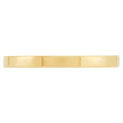 Yellow Gold Polished Pipe Comfort Fit 2mm Band 14K