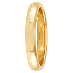 Yellow Gold Polished Rounded Comfort Fit 3mm Band 14K