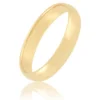 Yellow Gold Polished Rounded 4mm Band 18K