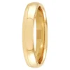 Yellow Gold Polished Rounded Comfort Fit 4mm Band 18K