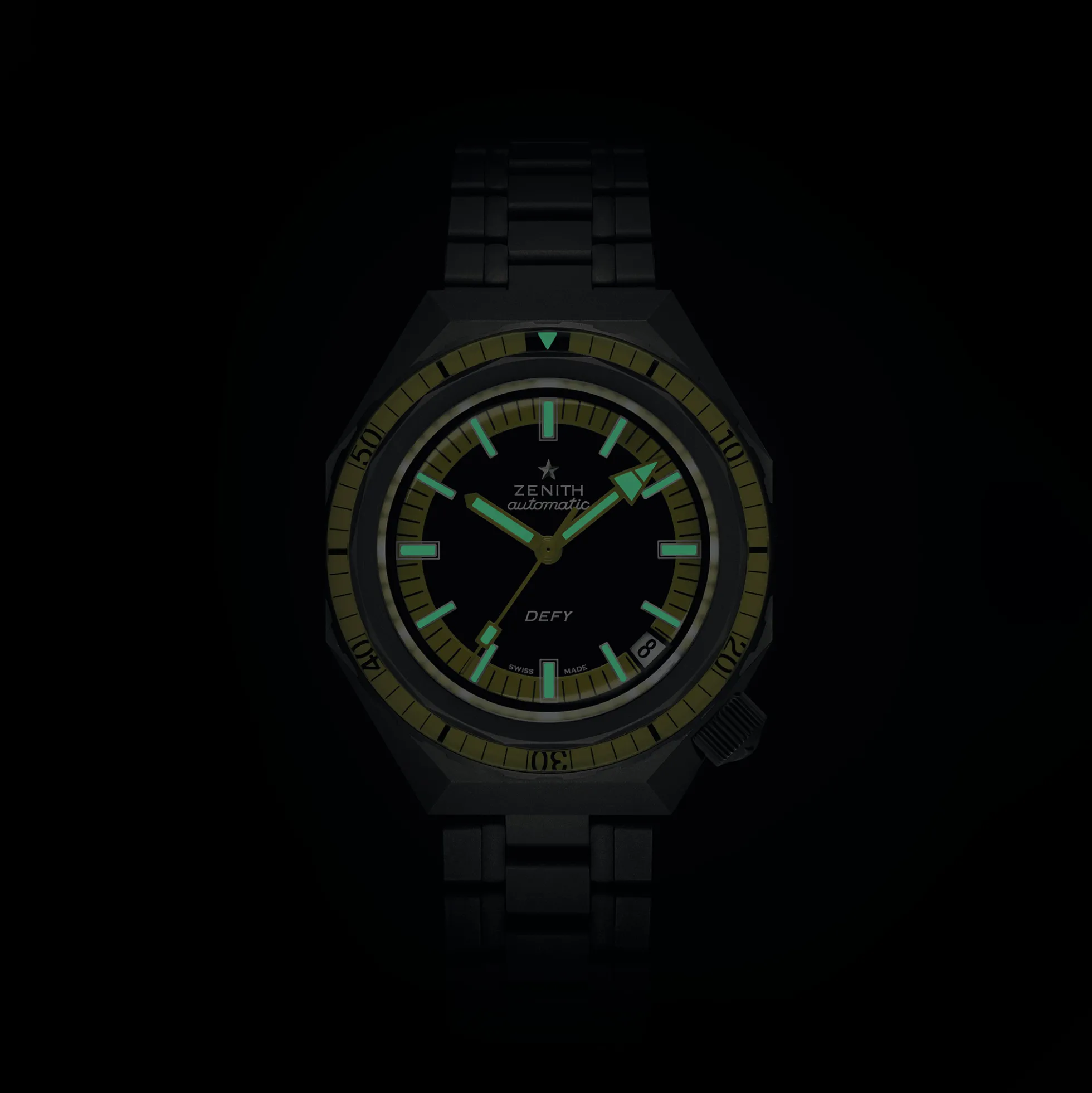 Zenith Defy Revival Diver Black Dial Watch, 37mm