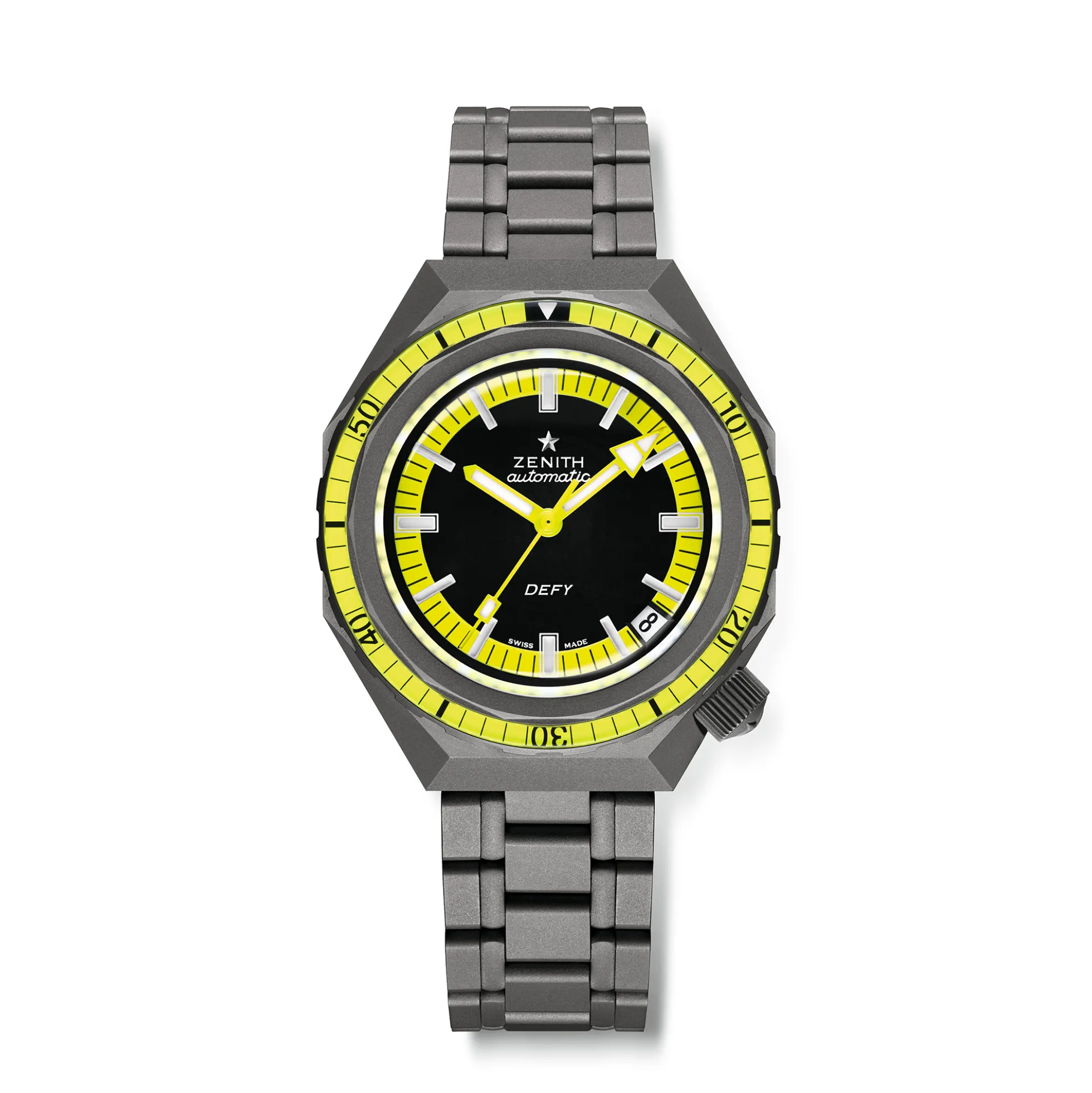 Zenith Defy Revival Diver Black Dial Watch, 37mm