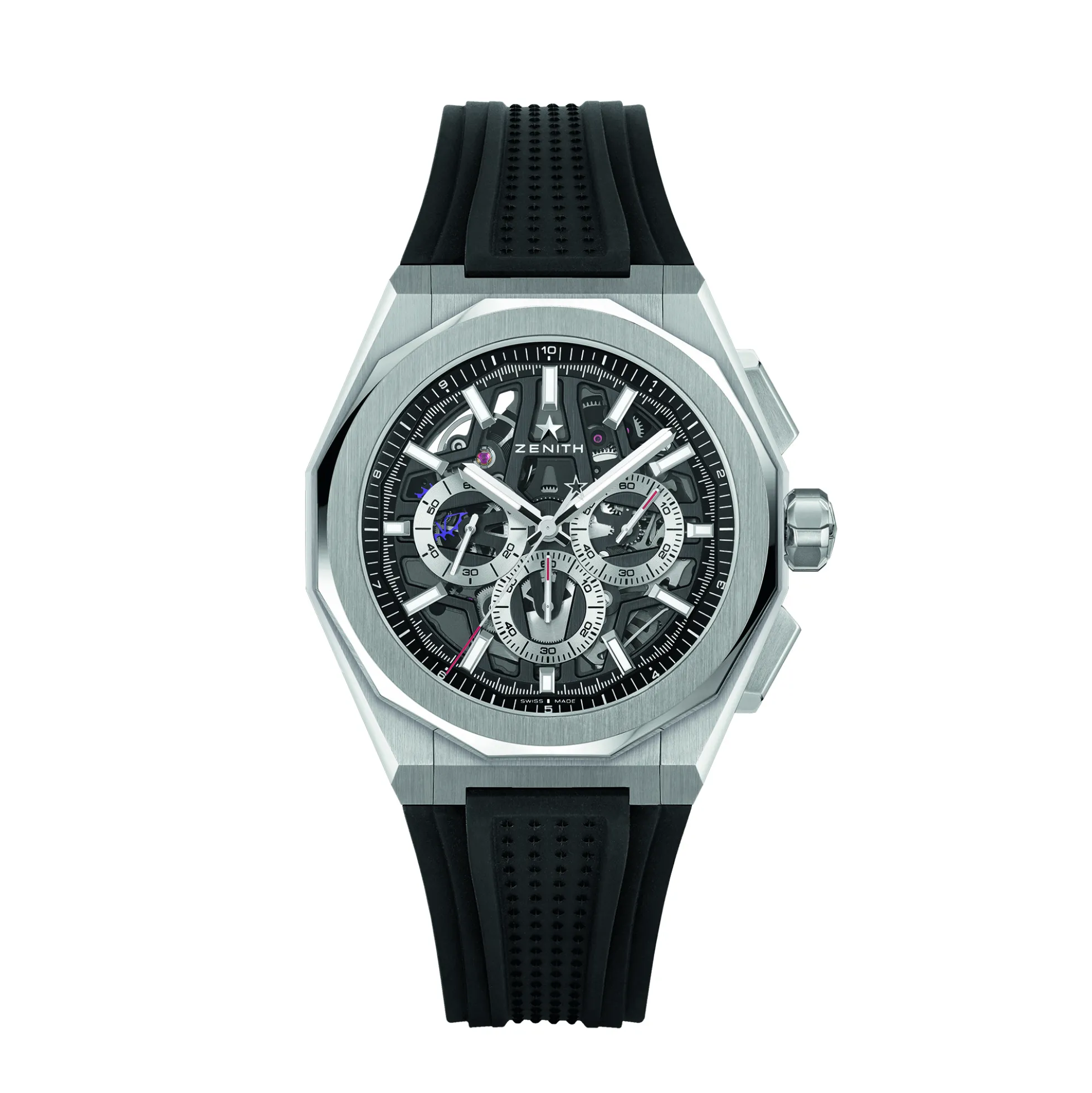 Zenith Defy Skyline Chronograph Skeleton Black Dial Watch, 42mm