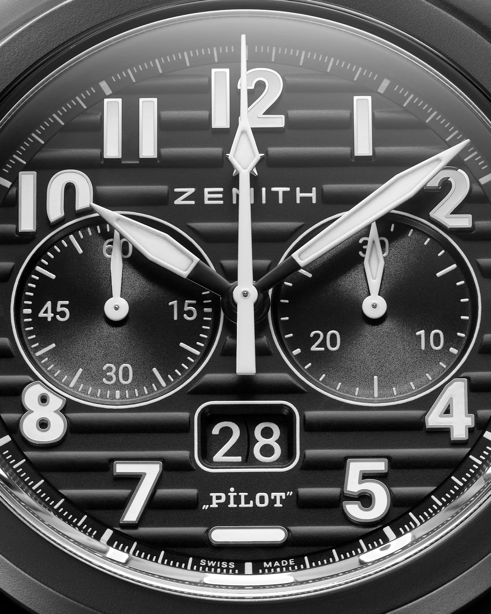 Zenith Pilot Big Date Flyback Black Dial Watch, 42.5mm